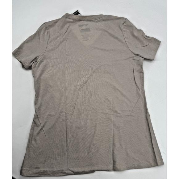 IndyCar T Shirt Womens Stripe Car V Neck Heathered Dust Beige Size Large New - Picture 5 of 6